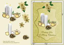 Candles & Poinsettias
