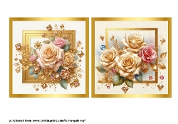 Gold Roses Toppers 1