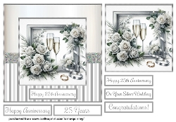 White Roses Silver Wedding Anniversary 2