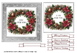 Christmas Wreath Card Front