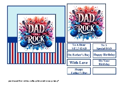 Dad You Rock Fathers Day/Birthday Card