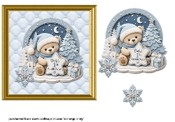 Baby Boys 1st Christmas Card 1