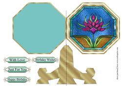 Stained Glass Plate Card 1
