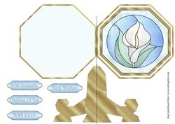 Stained Glass Plate Card 2
