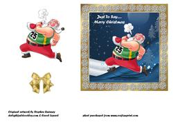 Jogging Santa