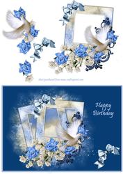Blue Roses & Dove