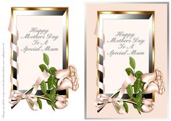 Roses and Ribbon Frame - Mothers Day
