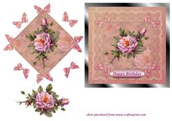Antique Roses & Lace - Birthday