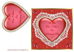 Lace & Pearl Heart