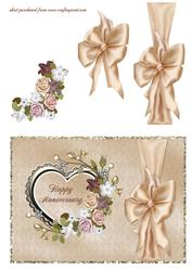 Heart Frame & Flowers - Anniversary