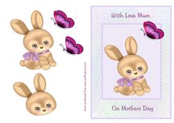 Bunny & Butterfly - Mothers Day