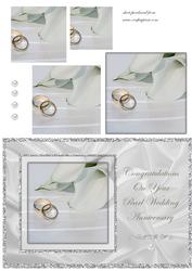 Wedding Rings & Lilies - 30th Anniversary