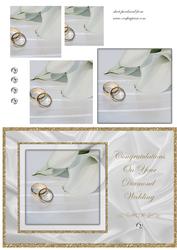 Wedding Rings & Lilies - 60th Anniversary