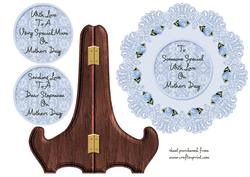 Lace Doiley Plate Card - Mothers Day