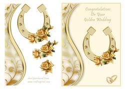 Horseshoe - Golden Wedding