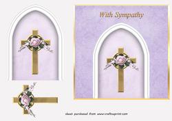 Cross & Arch Sympathy Card