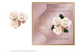 Pink Roses & Pearls - Birthday Someone Special