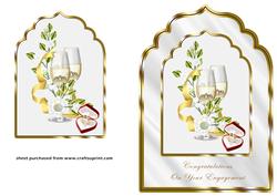 Champagne Glasses & Engagement Ring