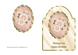 Pink Daisies Card Front
