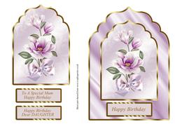Lilac Magnolia Card Front