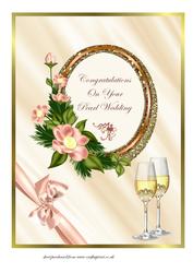 A4 Pearl Wedding Anniversary Card Front