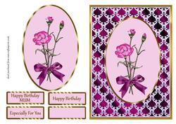 Carnation Topper Card Front