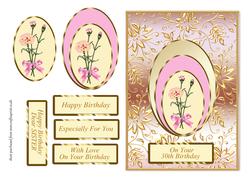 Triple Topper Card Front - 30th Birthday