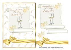 Wedding Scroll Card Front