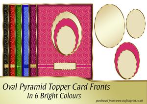 Oval Pyramid Topper Card Fronts (brights)