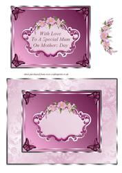 Pink Flowers Plaque - Mothers Day