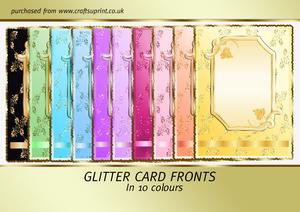 Glitter Card Fronts
