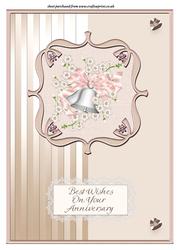A4 Wedding Bells Anniversary Card
