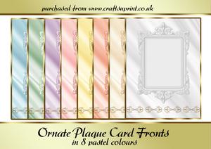 Ornate Plaque Card Fronts