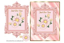 Pink Daisies Card Front