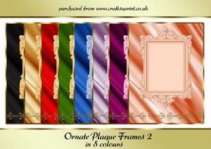 Ornate Plaque Card Fronts 2
