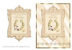 Horseshoe Wedding Day Card Front