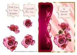 Art Noveau Roses - Pink