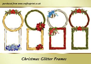 Christmas Glitter Frames