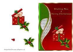 Teddy in Box Card Front