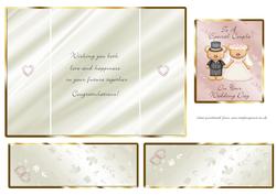 Wedding Bears Gatefold Card