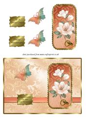 Magnolias & Butterfly Coral Wedding