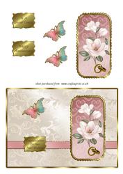 Magnolias & Butterfly Pearl Wedding