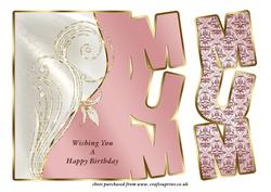 Mum Birthday Over the Edge Card