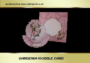 Pink Gardenias Wobble Card Kit