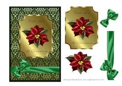Poinsettia Card Front