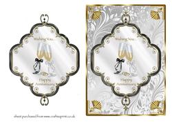Anniversary Champagne Glasses
