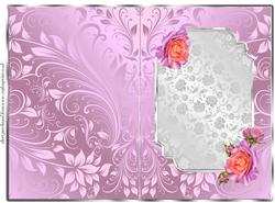 Lilac and Peach Roses - Insert