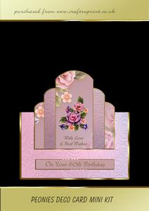Peonies Deco Card Mini Kit