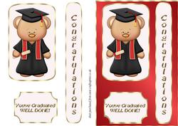 Graduation Bear - Red