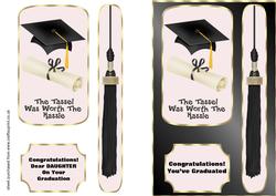 Graduation Cap & Scroll - Daughter